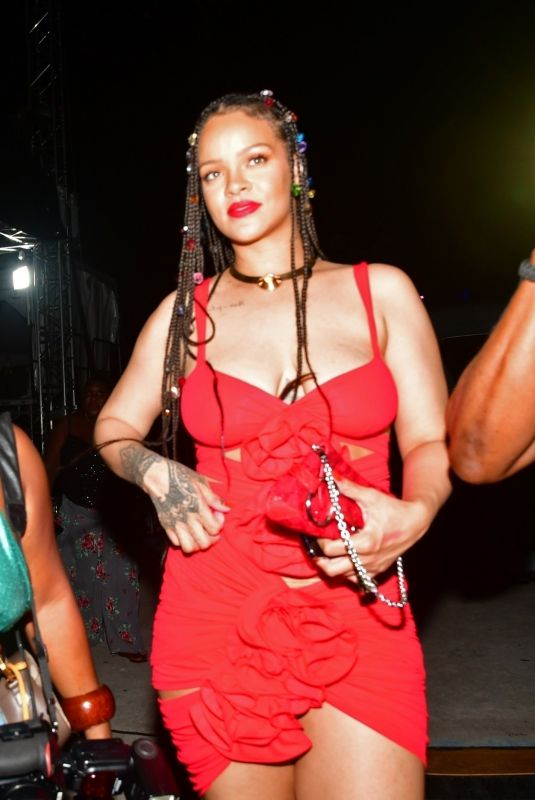 RIHANNA and A$AP Rocky at Imagine Reggae Festival in Barbados 11/25/2022