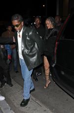 RIHANNA and ASAP Rocky Going to The Fleur Room in West Hollywood 11/12/2022