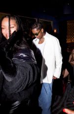 RIHANNA Arrives at Mercer + Prince Party at Fleur Room Lounge in Los Angeles 11/11/2022