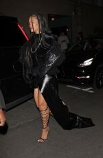 RIHANNA Arrives at Mercer + Prince Party at Fleur Room Lounge in Los Angeles 11/11/2022