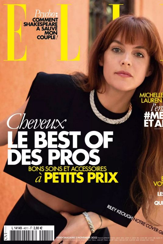 RILEY KEOUGH in Elle Magazine, France November 2022