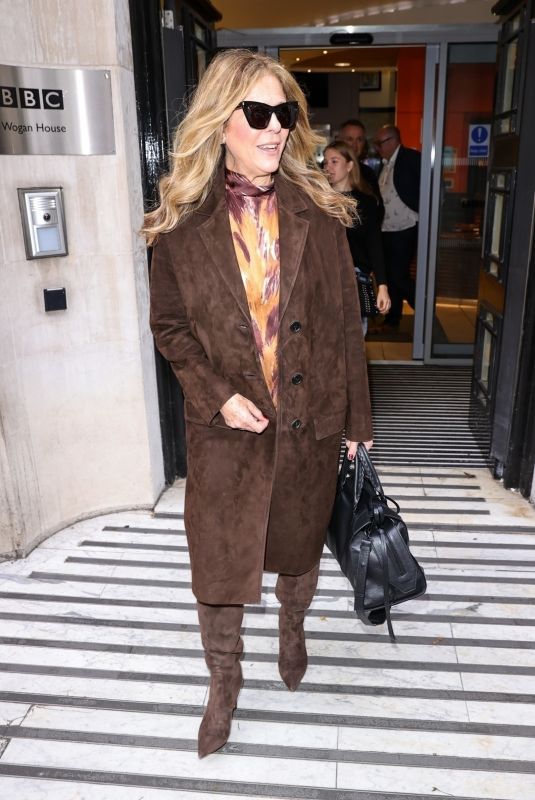 RITA ORA Leaves Claudian Winkleman Show in London 11/26/2022