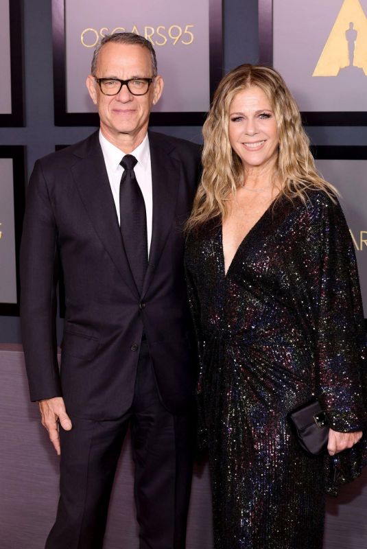 RITA WILSON and Tom Hanks at AMPAS 13th Governors Awards in Los Angeles 11/19/2022