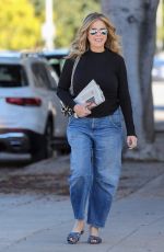 RITA WILSON in Denim Leaves Meche Hair Salon in Beverly Hills 11/15/2022