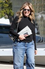 RITA WILSON in Denim Leaves Meche Hair Salon in Beverly Hills 11/15/2022