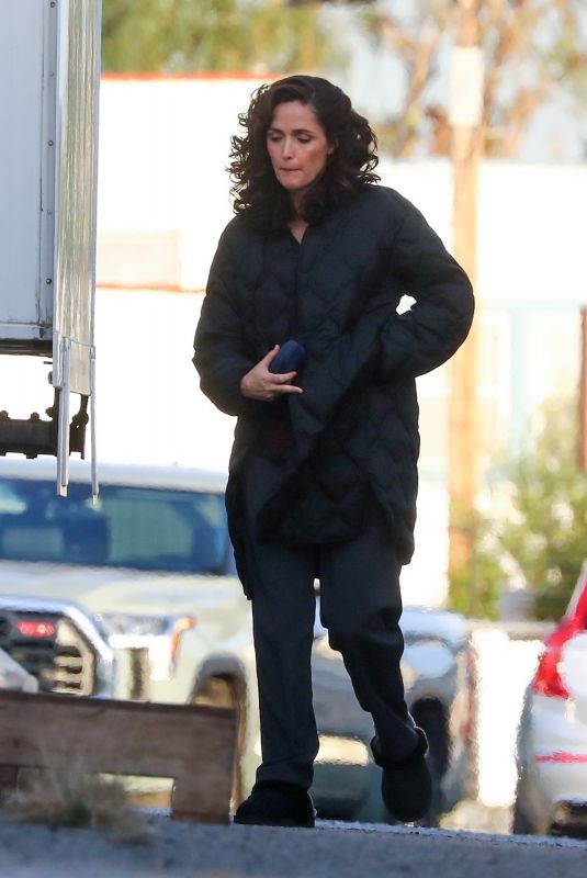 ROSE BYRNE on the Set of Physical in San Pedro 11/21/2022