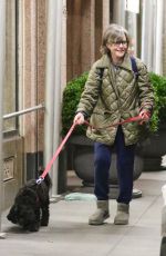 SALLY FIELD Out with Her Dog in New York 11/23/2022