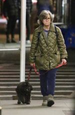 SALLY FIELD Out with Her Dog in New York 11/23/2022