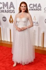 SARAH DREW at 56th Annual CMA Awards at Bridgestone Arena in Nashville 11/09/2022