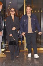 SARAH HYLAND Leaves NBC Studios in New York 11/23/2022