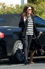 SARAH HYLAND Out with Her Dog in Calabasas 11/10/2022