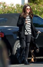 SARAH HYLAND Out with Her Dog in Calabasas 11/10/2022