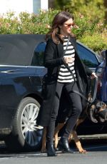 SARAH HYLAND Out with Her Dog in Calabasas 11/10/2022