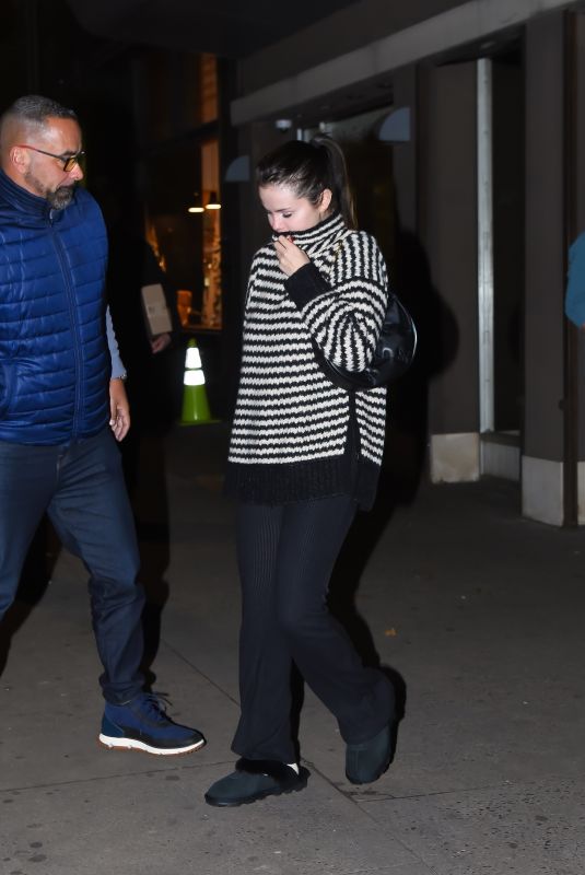 SELENA GOMEZ Leaves Electric Lady Studio in New York 11/29/2022