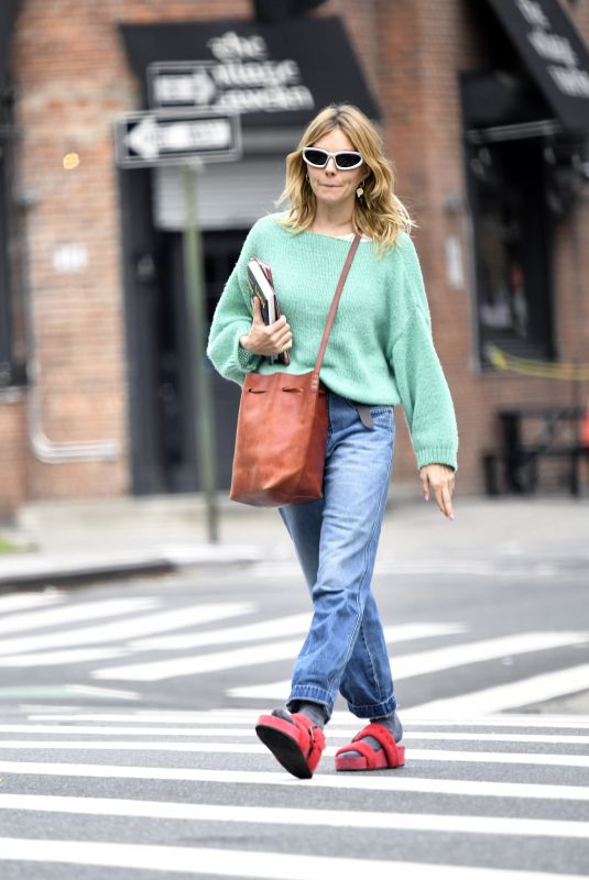 SIENNA MILLER Out and About in New York 11/01/2022