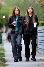 SIMI and KHADRA HAZE Out for Coffee at Alfred Coffee in West Hollywood 11/16/2022