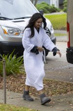 SOFIA CARSON on the Set of Netflix Thriller Carry On 10/25/2022