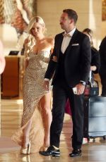 SOPHIE MONK Arrives at Crown Towers for Ronald McDonald House Charities WA Gala Ball in Perth 11/12/2022