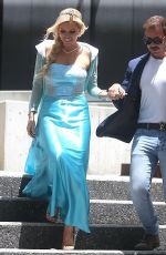 SOPHIE MONK Dresses as Elsa from Frozen at Channel 9 in Perth 11/11/2022