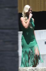 SOPHIE MONK Dresses as Elsa from Frozen at Channel 9 in Perth 11/11/2022