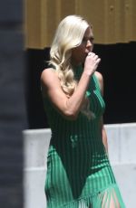 SOPHIE MONK Dresses as Elsa from Frozen at Channel 9 in Perth 11/11/2022