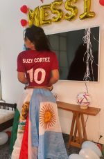 SUZI CORTEZ in a Qatar Football Association Jersey 11/26/2022