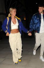 TASHA GHOURY Night Out in Canary Wharf in London 11/04/2022