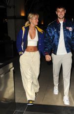 TASHA GHOURY Night Out in Canary Wharf in London 11/04/2022