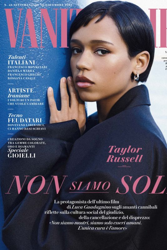 TAYLOR RUSSELL in Vanity Fair Magazine, Italy November 2022