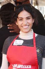 TIFFANY SMITH at Thanksgiving Dinner to Unhoused Community of Los Angeles at Los Angeles Mission 11/23/2022