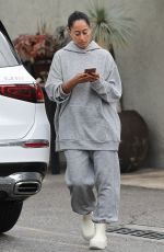 TRACEE ELLIS ROSS Leaves a Nail Spa in Los Angeles 11/08/2022