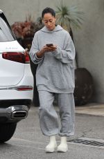 TRACEE ELLIS ROSS Leaves a Nail Spa in Los Angeles 11/08/2022