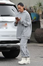 TRACEE ELLIS ROSS Leaves a Nail Spa in Los Angeles 11/08/2022