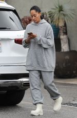 TRACEE ELLIS ROSS Leaves a Nail Spa in Los Angeles 11/08/2022
