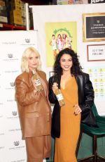 VANESSA HUDGENS and ASHLEY BENSON Sign Bottles of Thomas Ashbourne Craft Spirits in Las Vegas 11/04/2022