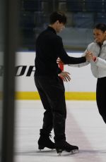 VANESSABAUER and Joey Essex train on the Ice 11/04/2022