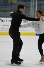 VANESSABAUER and Joey Essex train on the Ice 11/04/2022