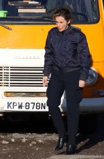 VICKY MCCLURE on the Set of Alex Rider, Season 3 in Bristol 11/24/2022
