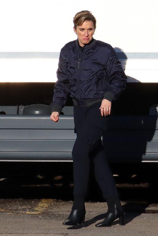 VICKY MCCLURE on the Set of Alex Rider, Season 3 in Bristol 11/24/2022