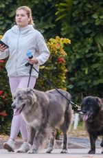 VICTORIA IGLESIAS Out with Her Dogs in Miami Beach 11/19/2022
