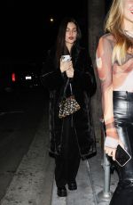 VICTORIA JUSTICE Leaves Fleur Room Lounge in West Hollywood 11/13/2022