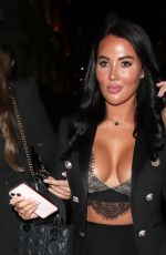 YAZMIN OUKHELLOU Out with a Friend at Novikov in London 11/19/2022