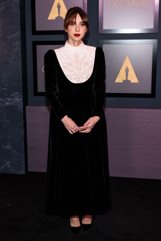 ZOE KAZAN at AMPAS 13th Governors Awards in Los Angeles 11/19/2022