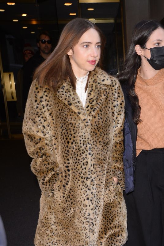 ZOE KAZAN Leaves Today Show in New York 11/14/2022