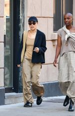ZOE KRAVITZ Out with a Friend in New York 11/05/2022