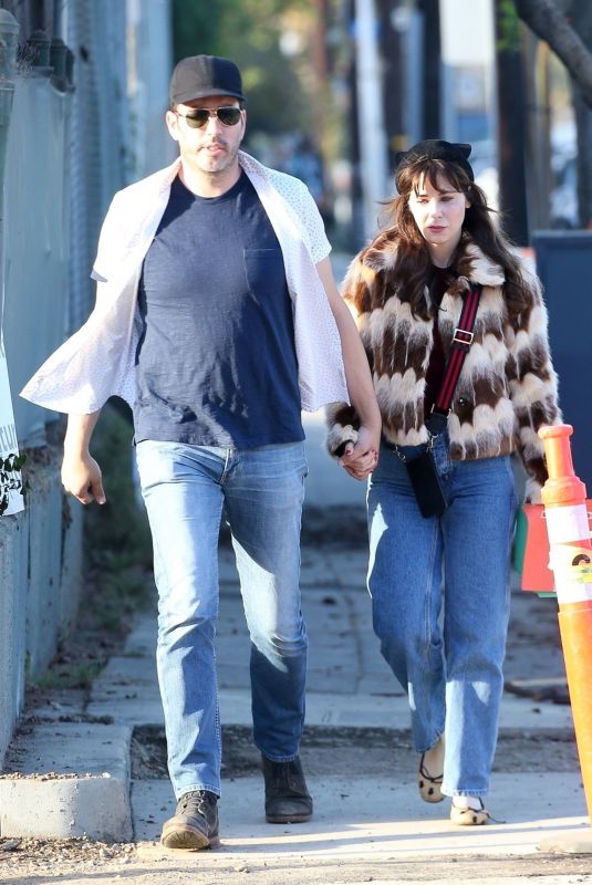 ZOOEY DESCHANEL and Jonathan Scott Out on Halloween in Los Angeles 10/31/2022