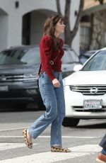 ZOOEY DESCHANEL Out for Coffee at Cafe Luxxe in Brentwood 10/31/2022