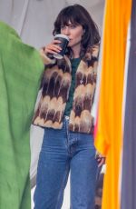 ZOOEY DESCHANEL Out Shppping at Asa Kaftans in Venice Beach 11/02/2022