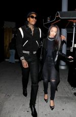 AIMEE AGUILAR and Wiz Khalifa Arrives at Nice Guy in West Hollywood 12/18/2022