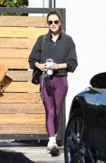 ALESSANDRA AMBROSIO Arrives at Daily Workout in West Hollywood 12/13/2022